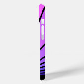 Coques Case-Mate iPhone Soleil Art déco en violet & rose (Verso / Gauche)