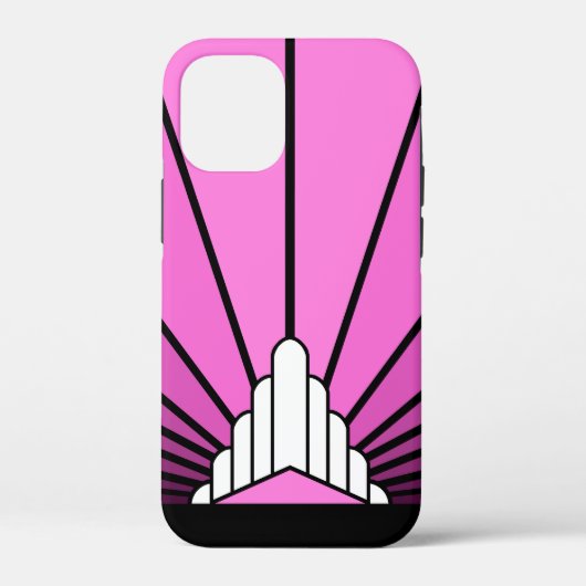 Coques Case-Mate iPhone Soleil Art déco rose (Verso)