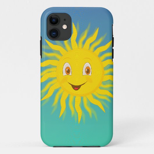 Coques Case-Mate iPhone Soleil Avec Lignes Circulaires (Dos)