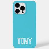 Coques Case-Mate iPhone Soleil brillant ciel bleu Nom personnalisé Monogra (Verso)