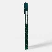 Coques Case-Mate iPhone Soleil Céleste Et Fleurs Lune Étoiles Vert (Verso / Gauche)