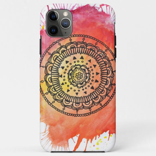 Coques Case-Mate iPhone Soleil Chaleureux Mandala Par Megaflora (Dos)
