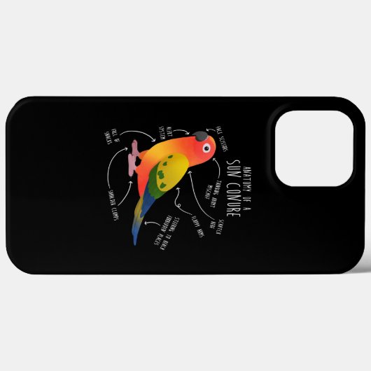 Coques Case-Mate iPhone Soleil Conure Anatomie Funny Mignonne Animal Parro (Verso (horizontal))