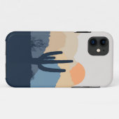 Coques Case-Mate iPhone Soleil désert bleu et beige (Dos (Horizontal))