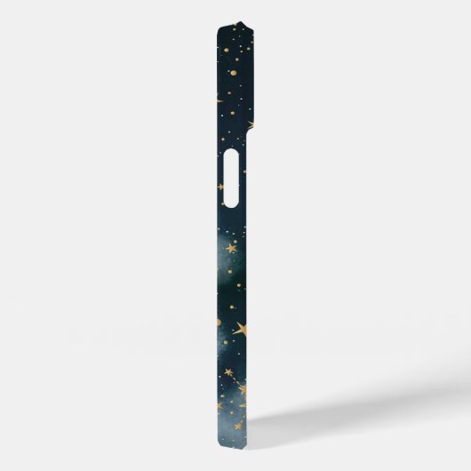 Coques Case-Mate iPhone Soleil d'or céleste, Lune, Ciel nocturne étoilé (Verso / Droite)