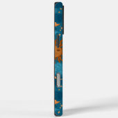 Coques Case-Mate iPhone Soleil Et Lune Sur Bleu (Verso / Droite)