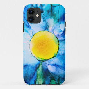 Case-Mate iPhone Case Soleil Jaune dans Ciel Bleu Alcool Encre OtterBox 