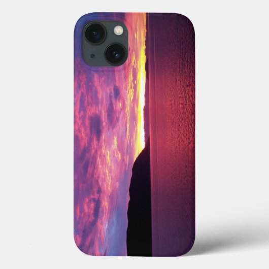 Coques Case-Mate iPhone Soleil rose en mer Photo (Verso)