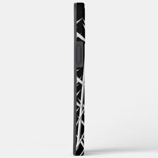 Coques Case-Mate iPhone Soleil rouge noir blanc zen (Verso / Droite)