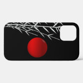 Coques Case-Mate iPhone Soleil rouge noir blanc zen (Verso (horizontal))
