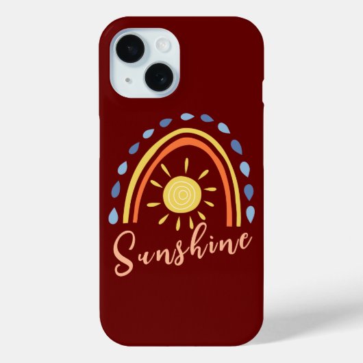 Coques Case-Mate iPhone Soleil un jour nuageux Mon arc-en-ciel inspiré par (Verso)