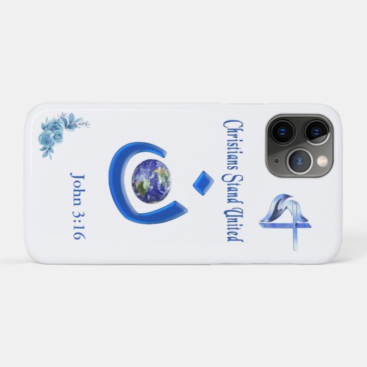 Coques Case-Mate iPhone Solidarité chrétienne (Dos (Horizontal))