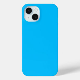 Coque Pour iPhone 15 Solide Deep Sky Blue Moderne