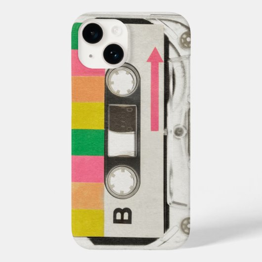 Coques Case-Mate iPhone Son Throwback : Boîtier de bande de cassette rétro (Verso)