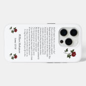 Coques Case-Mate iPhone Sonnet # 18 par William Shakespeare (Verso (horizontal))