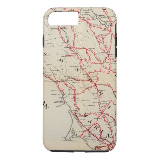 Coques Case-Mate iPhone Sonoma, Marin, lac, et comtés de Napa (Dos)