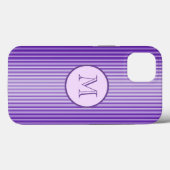 Coques Case-Mate iPhone Sophistication Snazzy Purple Stripes Lumineuses Pe (Verso (horizontal))