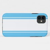 Coques Case-Mate iPhone Sophistiqué Ciel clair Bleu Blancs de course rayur (Dos (Horizontal))