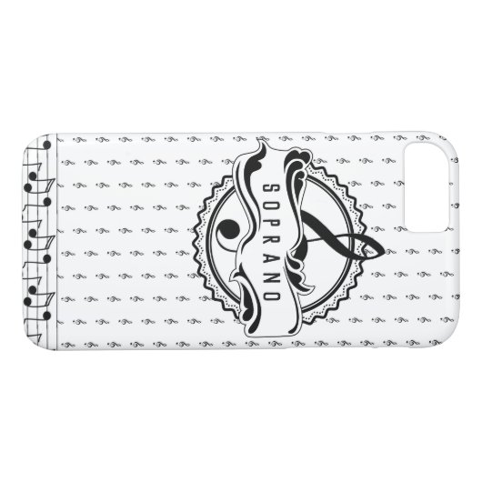 Coques Case-Mate iPhone Soprano Singer Musical Note Téléphone Case (Dos (Horizontal))