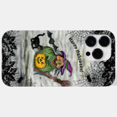 Coques Case-Mate iPhone Sorcière, Chat, Chauve-souris et Citrouille, Bonne (Verso (horizontal))