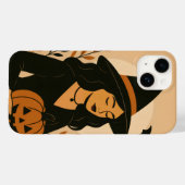 Coques Case-Mate iPhone Sorcière d'automne avec Citrouille | Halloween vin (Verso (horizontal))