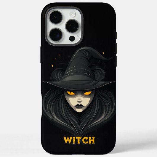 Coques Case-Mate iPhone Sorcière en colère noire (Verso)