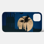 Coques Case-Mate iPhone Sorcière volante d'Halloween (Verso (horizontal))