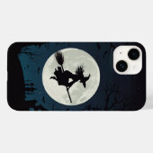 Coques Case-Mate iPhone Sorcière volante sur chambre (Verso (horizontal))
