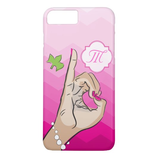 Coques Case-Mate iPhone Sorority Life rose et vert (Dos)