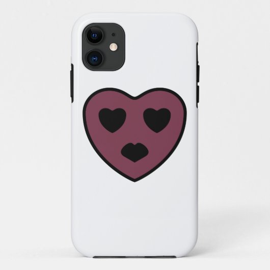 Coques Case-Mate iPhone Sortie visage coeur (Dos)
