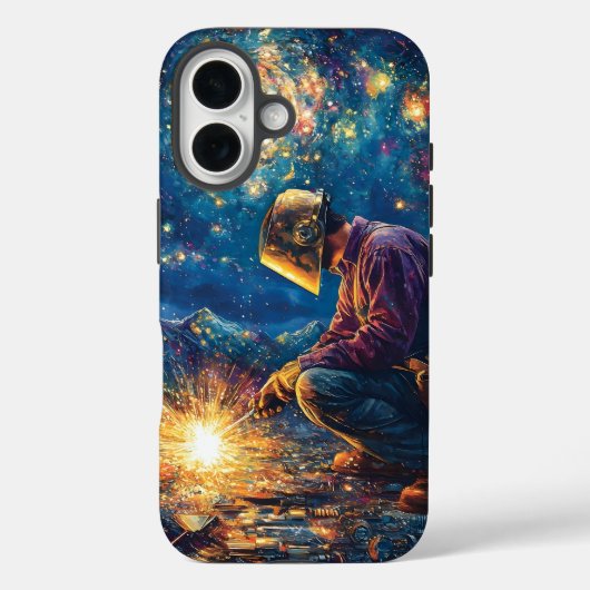 Coques Case-Mate iPhone Soudage Floral-Abstrait Soudage Art (Verso)