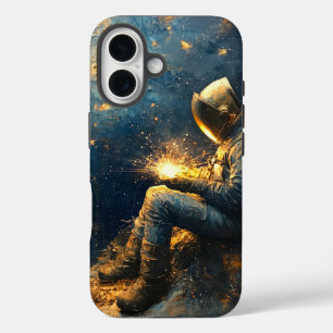 Coques iPhone 16 Soudeur Nuit Étoilée - Art de soudure cosmique