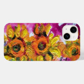 Coques Case-Mate iPhone SOUFFLE Jaune Floral (Verso (horizontal))