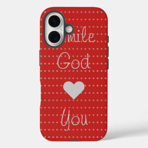 Coques iPhone 16 Souriez Dieu vous aime