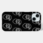 Coques Case-Mate iPhone Sourire avec le Père Noël (Verso (horizontal))