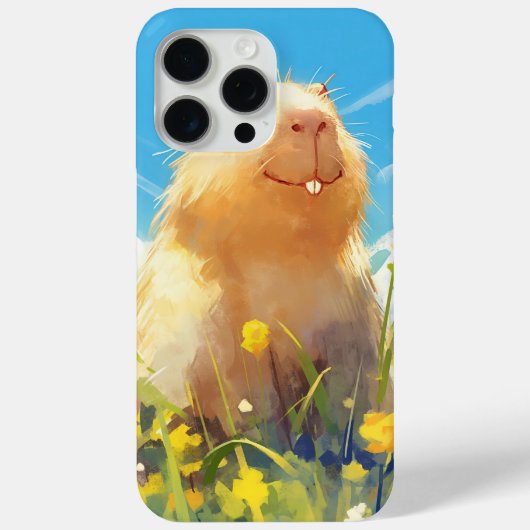Coques Case-Mate iPhone Sourire idiot du capybara (Verso)