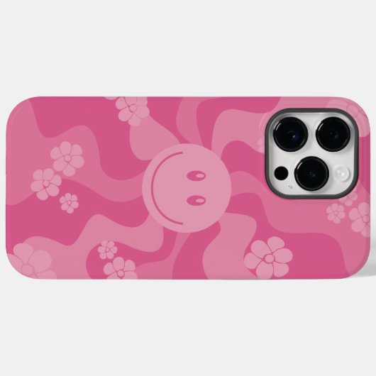 Coques Case-Mate iPhone Sourire - rose (Verso (horizontal))
