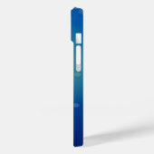 Coques Case-Mate iPhone Sourire un requin drôle sur un Arrière - plan bleu (Verso / Gauche)