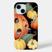 Coques Case-Mate iPhone Souris et Citrouille d'automne amusant (Verso)