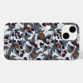 Coques Case-Mate iPhone Souris et mûres sur blanc (Verso (horizontal))