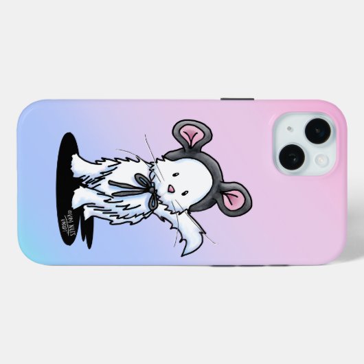 Coques Case-Mate iPhone Souris Kitty KiniArt (Verso (horizontal))