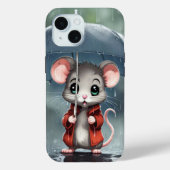 Coques Case-Mate iPhone Souris sous un parapluie (Verso)