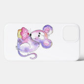 Coques Case-Mate iPhone Souris Whimsical mignonne avec Cupcake (Verso (horizontal))