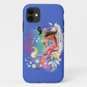 Coques Case-Mate iPhone Sous La Mer Sirène Océan Purple Turquoise (Dos)