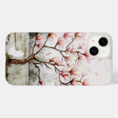 Coques Case-Mate iPhone Sous L'Arbre De Magnolia (Verso (horizontal))