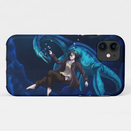 Coques Case-Mate iPhone Sous l'eau avec Plesiosaurus (Dos (Horizontal))
