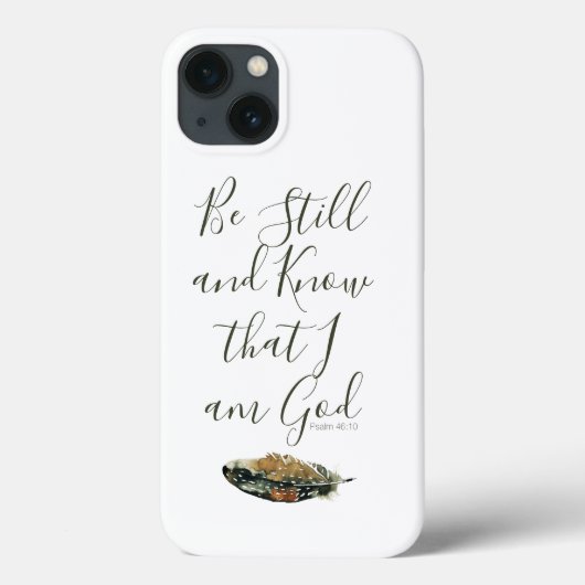 Coques Case-Mate iPhone Sous Ses Ailes, Psaume 46 (Verso)
