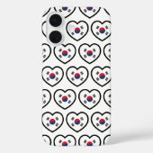Coques Case-Mate iPhone South Korea Flag Heart (Verso)