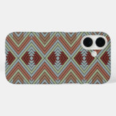 Coques Case-Mate iPhone South West American Indian Style Patterned Art (Verso (horizontal))