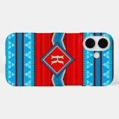 Coques Case-Mate iPhone Southwest River Canyon Red Turquoise Personalized (Verso (horizontal))
